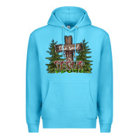 Ocean Blue the real gift is jesus Premium Hoodie - CowhideDigitalArt