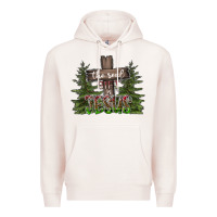 Pale Pink the real gift is jesus Premium Hoodie - CowhideDigitalArt