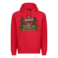 Red the real gift is jesus Premium Hoodie - CowhideDigitalArt