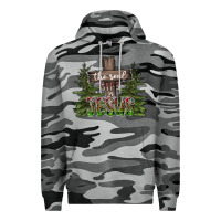 Slate Camo the real gift is jesus Premium Hoodie - CowhideDigitalArt