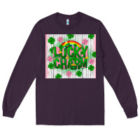 Plum lucky charm st patricks day Long Sleeve Tee - FaDigitalArtStudio