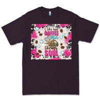 Plum i like my coffee cold like my soul Premium Tee - TumblerDesignByShophia