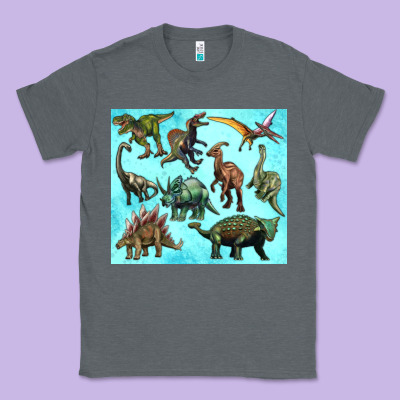 Dinosaurs Tumbler Classic Tee Designed By Artiststas