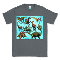 Charcoal Heather dinosaurs tumbler Classic Tee - Artiststas