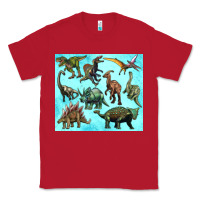 Red dinosaurs tumbler Classic Tee - Artiststas