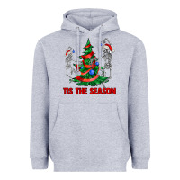 Heather Grey tis the season Heavyweight Hoodie - AdoDesignShop