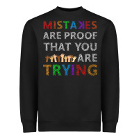 Black mistakes are proof that you are trying teacher inspirational t shirt Heavyweight Sweatshirt - StudioElite