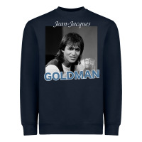Navy Jean-Jacques Goldman .png Heavyweight Sweatshirt - StudioElite