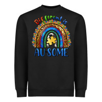 Black different is ausome Heavyweight Sweatshirt - BarkalooDesign