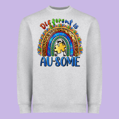 Different Is Ausome Heavyweight Sweatshirt Designed By Barkaloodesign