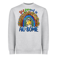 Heather Grey different is ausome Heavyweight Sweatshirt - BarkalooDesign