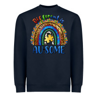 Navy different is ausome Heavyweight Sweatshirt - BarkalooDesign