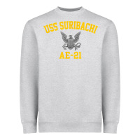 Heather Grey uss suribachi ae 21 t shirt Heavyweight Sweatshirt - StudioElite
