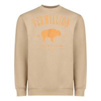 Mushroom vermillion south dakota bison distressed design t shirt Heavyweight Sweatshirt - StudioElite