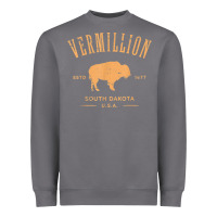 Storm vermillion south dakota bison distressed design t shirt Heavyweight Sweatshirt - StudioElite