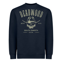 Navy deadwood south dakota usa distressed skull design souvenir premium t s Heavyweight Sweatshirt - StudioElite