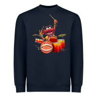 Navy The muppets animal drummer Heavyweight Sweatshirt - StudioElite