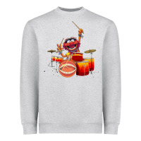 Heather Grey The muppets animal drummer Heavyweight Sweatshirt - StudioElite