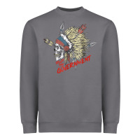 Storm trust the government skull native american chief native t shirt Heavyweight Sweatshirt - StudioElite