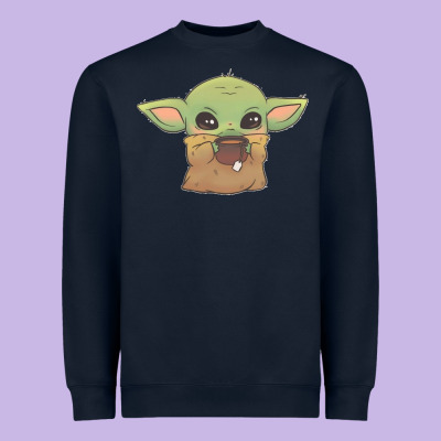 Baby Yoda Heavyweight Sweatshirt Designed By Studioelite