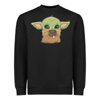 Black Baby yoda Heavyweight Sweatshirt - StudioElite
