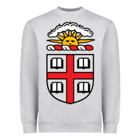Heather Grey brown university Heavyweight Sweatshirt - StudioElite