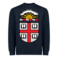 Navy brown university Heavyweight Sweatshirt - StudioElite