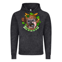 Vintage Black St. Patrick's Day cow Vintage Hoodie - FaDigitalArtStudio