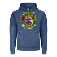 Vintage Denim St. Patrick's Day cow Vintage Hoodie - FaDigitalArtStudio