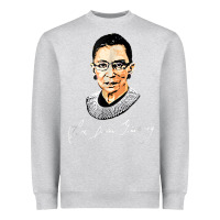 Rbg Ruth Bader Ginsburg Feminist T Shirt   Signature Art Heavyweight Sweatshirt | Teevron