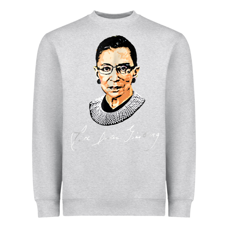 Rbg Ruth Bader Ginsburg Feminist T Shirt   Signature Art Heavyweight Sweatshirt by StudioElite | Teevron