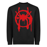 Black Into the Spider-Verse Heavyweight Sweatshirt - StudioElite