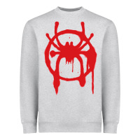 Heather Grey Into the Spider-Verse Heavyweight Sweatshirt - StudioElite