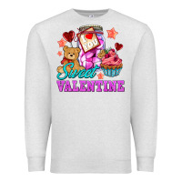 Oatmeal Heather sweet valentine Premium Sweatshirt - AdoDesignShop