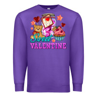Purple sweet valentine Premium Sweatshirt - AdoDesignShop