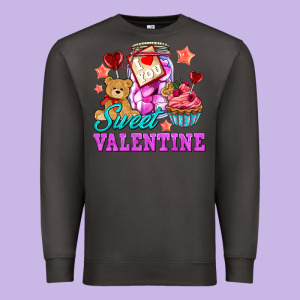Sweet Valentine Premium Sweatshirt Designed By Adodesignshop