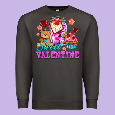 Sweet Valentine Premium Sweatshirt Designed By Adodesignshop