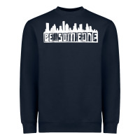 Navy be someone h town houston texas skyline. t shirt Heavyweight Sweatshirt - StudioElite