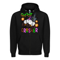 Black ghost crusher Zipper Hoodie - AdoDesignShop