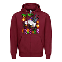 Burgundy ghost crusher Zipper Hoodie - AdoDesignShop