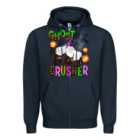 Navy ghost crusher Zipper Hoodie - AdoDesignShop