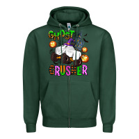 Sports Green ghost crusher Zipper Hoodie - AdoDesignShop