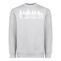 Heather Grey be someone h town houston texas skyline. t shirt Heavyweight Sweatshirt - StudioElite