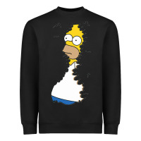 Black Homer In Hedges Classic Heavyweight Sweatshirt - StudioElite