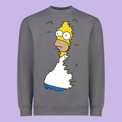 Homer In Hedges Classic Heavyweight Sweatshirt Designed By Studioelite