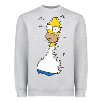 Heather Grey Homer In Hedges Classic Heavyweight Sweatshirt - StudioElite