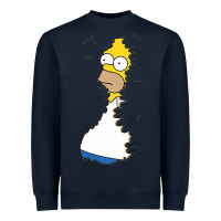 Navy Homer In Hedges Classic Heavyweight Sweatshirt - StudioElite