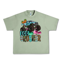 Oil Green Easter Day Monster truck Easter egg crusher Urban Heavy Tee - OliviaCreatesArt