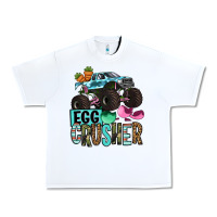 White Easter Day Monster truck Easter egg crusher Urban Heavy Tee - OliviaCreatesArt