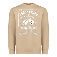 Mushroom johnny cash man in black Heavyweight Sweatshirt - StudioElite